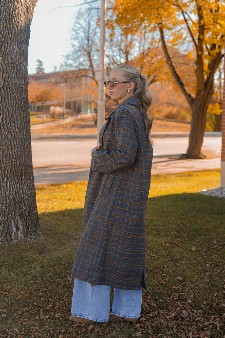HIGHLAND PLAID COAT