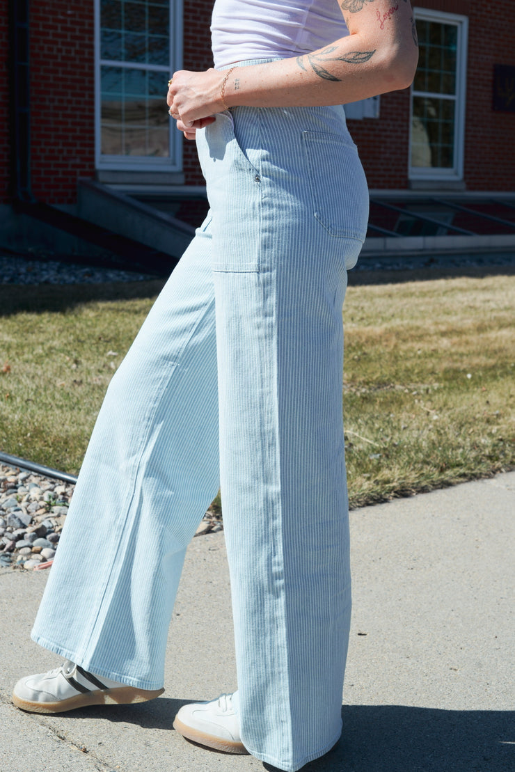 BLUEBELL STRIPE WIDE LEG