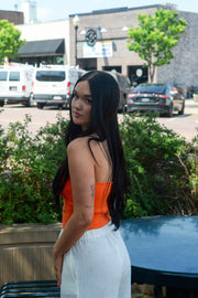 NEON SUNSET TUBE TOP