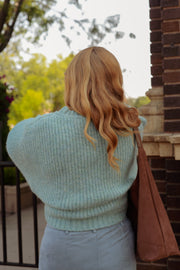 SEAFOAM KNIT SWEATER