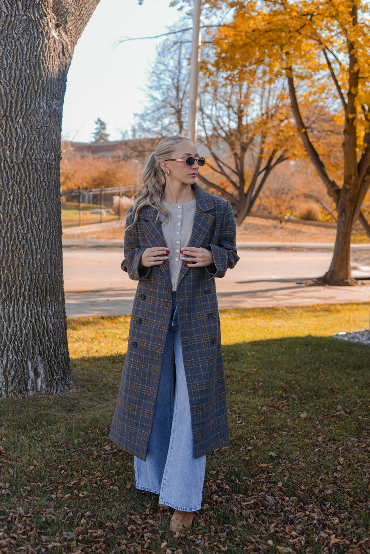 HIGHLAND PLAID COAT
