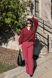 GLASS OF RED TROUSER