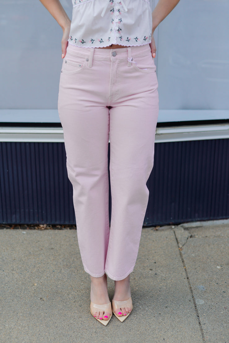 BLUSH MID RISE BOWED LEG