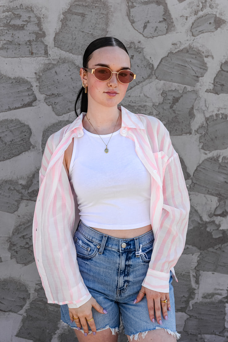 POOL DAY BUTTON DOWN
