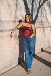 VELVET DREAMS SCARF TOP