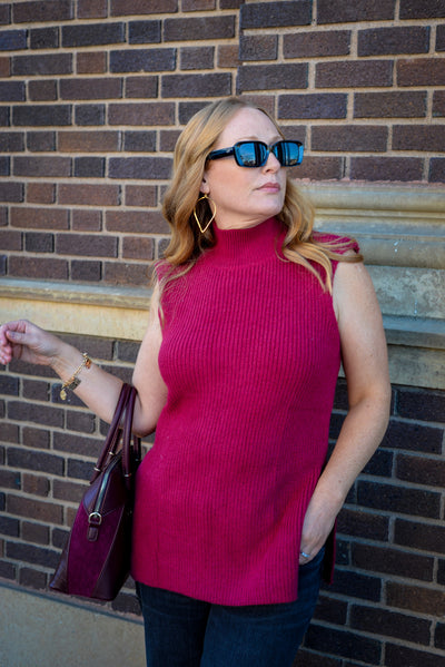 RACHEL SLEEVELESS SWEATER