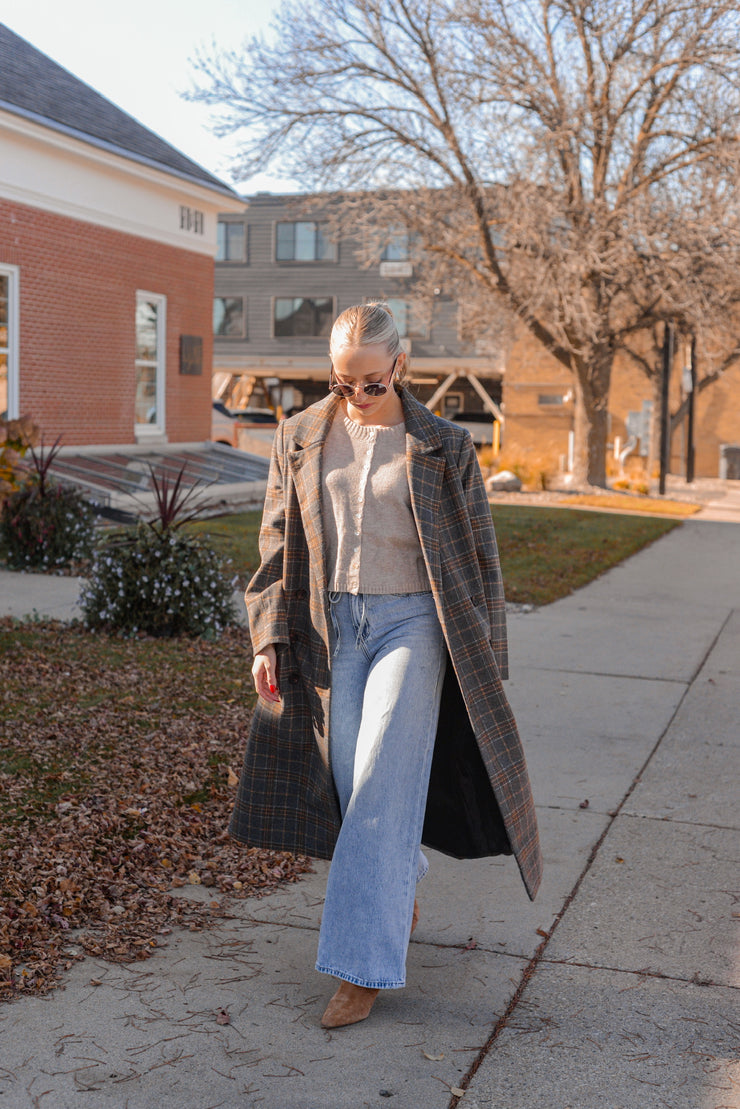 HIGHLAND PLAID COAT