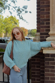 SEAFOAM KNIT SWEATER