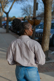 SUGARCOAT LEATHER JACKET