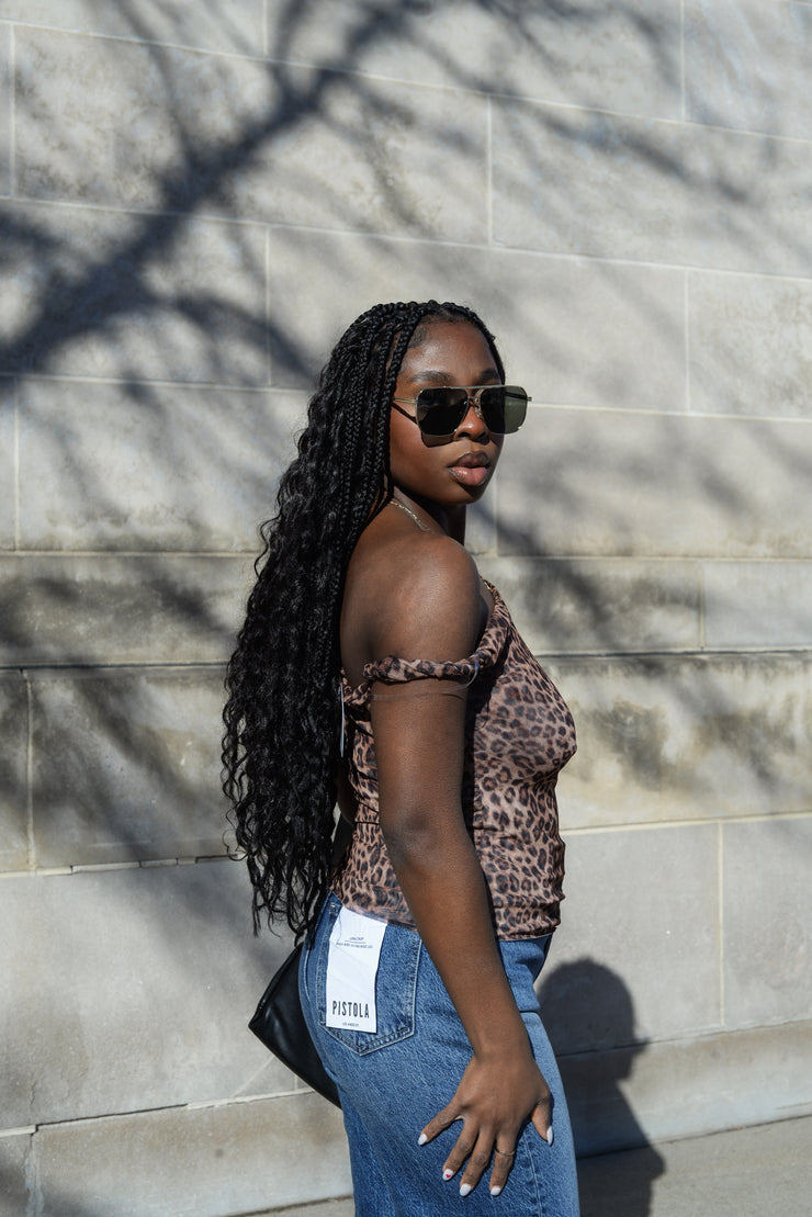 CHEETAH SISTER TOP
