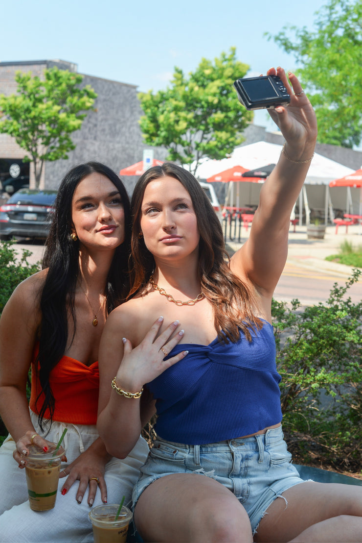 NEON SUNSET TUBE TOP