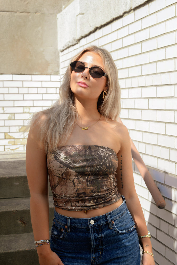 CAMO CRUSH TUBE TOP