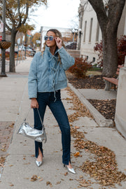 QUILTED DENIM JACKET