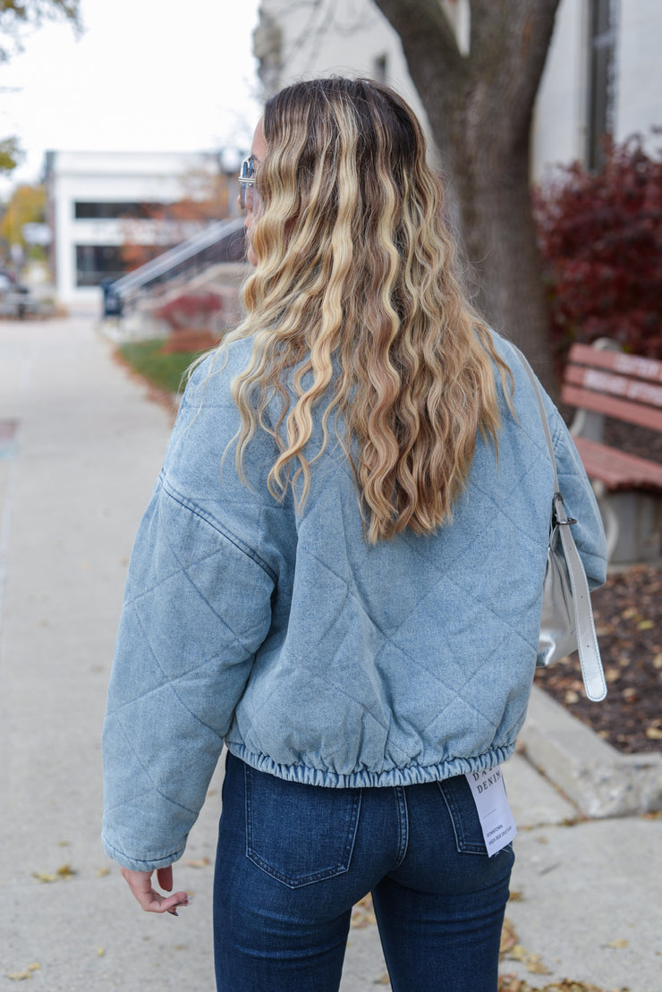 QUILTED DENIM JACKET