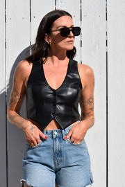 CARRIE LEATHER VEST