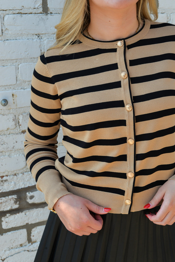 CLASSIC STRIPED CARDIGAN