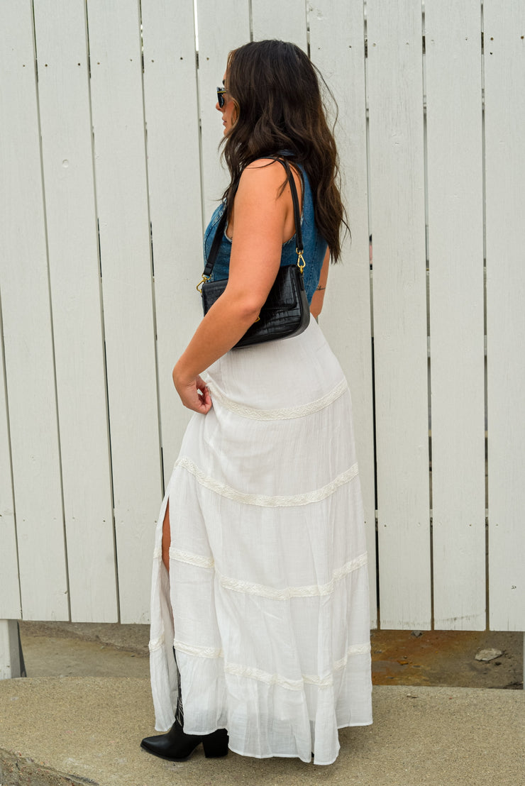 PINK SKIES MAXI SKIRT