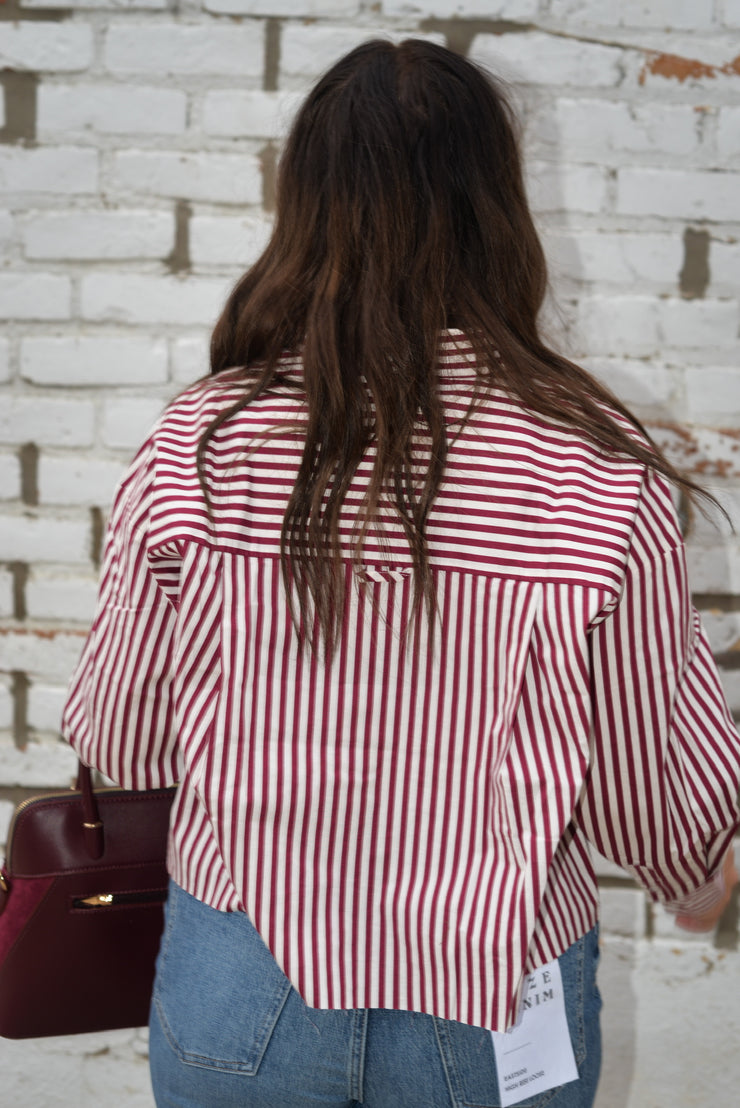 ACADEMY STRIPE BUTTON DOWN