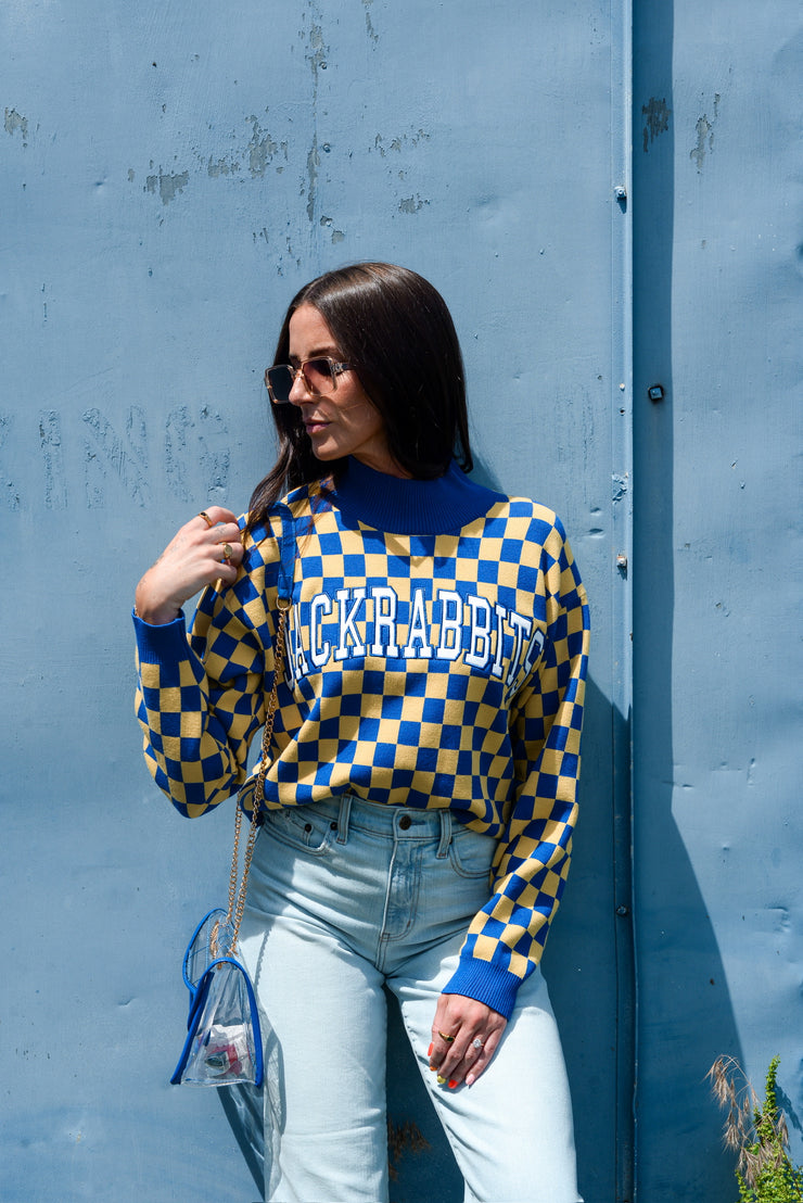 SDSU CHECKERBOARD SWEATER