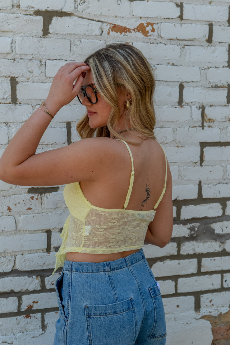 LEMON LACE TANK