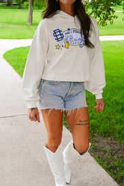 PATCHWORK CROP HOODIE